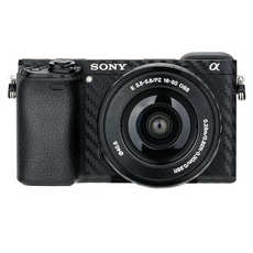 JJC 소니 A6400 A6300 16-50mm 카메라 스크래치 보호 필름 카본 블랙, 1개, SS-A6400CF