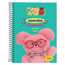 PINKFOOT 芥末熊練習本, 薄荷綠, 1個