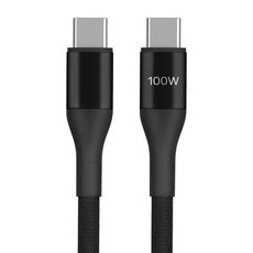 모조리 100W 노트북 충전 지원 PD 초고속 충전 케이블, 블랙, 1개, 1.2m