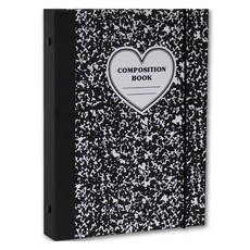 lucalab COMPOSITION A5 25R 6孔精裝硬殼手帳 + 綁帶, 黑色, 1個