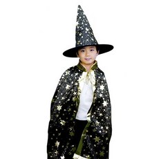 童款星星圖案斗篷帽子套裝