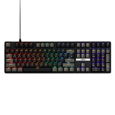 ABKO 雙色鍵帽可換軸電競機械式鍵盤, 青軸, K580, 紳士