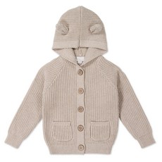 Jamie Kay 兒童 Humphrey 針織開襟衫 - 沙色雜點