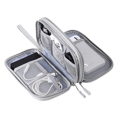 Starium 行動電源線材收納盒 2層, 灰色, 1個