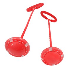 아가플러스 반짝반짝 일자형 LED 발목줄넘기 2p, 레드, 1세트