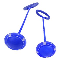 agaplus 閃亮一字型LED腳踝跳繩 2入, 1套, 藍色