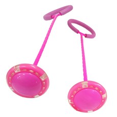 아가플러스 반짝반짝 일자형 LED 발목줄넘기 2p, 핑크, 1세트