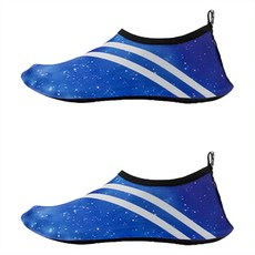 Edelin 健身運動防滑高爾夫襪 2入, 1套, 線條藍