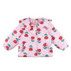 BERRYMAY 女童荷葉邊領鬱金香鋪棉外套