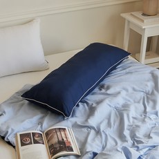 PRIELLE 可整件水洗四季多用途長抱枕, 經典海軍藍