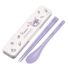 Skater 便當抗菌餐具組 CCS3SAAG, 酷洛米24FW, 湯匙 + 筷子 + 收納盒, 1套