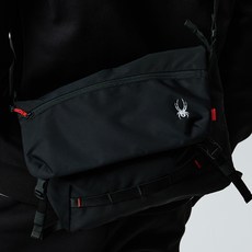 SPYDER 中型斜背包, 黑色