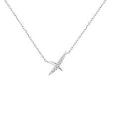 아니아하이에 여성용 키스 파베 925 실버 목걸이 N057-01 + 쇼핑백