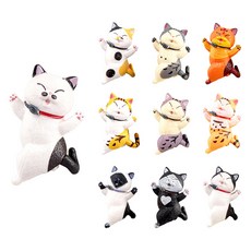 World Clean 跳舞貓咪公仔10件組, 混合顏色