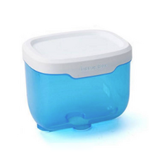 PEONIST 透明壁掛式防水衛生紙盒, 1個, 藍色