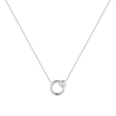 아니아하이에 여성용 후프 담수 진주 목걸이 N058-03