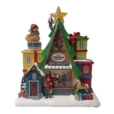 마쉬매리골드 크리스마스 기프트숍 오르골, B, 25 x 14.5 x 27.5 cm