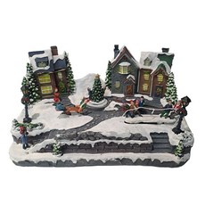 마쉬매리골드 크리스마스 시소 마을 오르골, 혼합색상, 41.5 x 26.5 x 20.5 cm