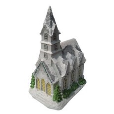 沼澤萬壽菊聖誕灰色屋頂音樂盒, 混合顏色, 16 x 21 x 29 cm