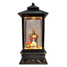 聖誕節聖誕紅藍色背心雪人燈籠音樂盒, 混色