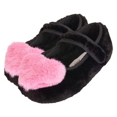 bimbobimba 愛心平底毛球鞋