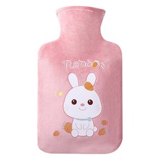 LIFEPOP Dorim 可愛表情動物熱水袋熱敷袋 粉紅色 1L, 1個