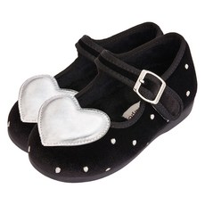 Bimbo Bimba 愛心平底毛毛圓點鞋