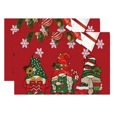 Sonnyo 派對聖誕節餐墊, 30 x 40 cm, 2個, TYPE 08 12月25日