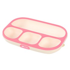 JOONIE 嬰幼兒用吸附式矽膠餐盤, 粉色, 1個