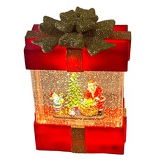 沼澤萬壽菊聖誕禮物盒音樂盒, 金紅色, 12.2 x 7 x 19.6 cm