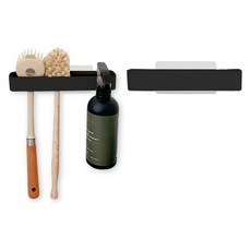 부착식 욕실 다용도 걸이, 블랙, 2개