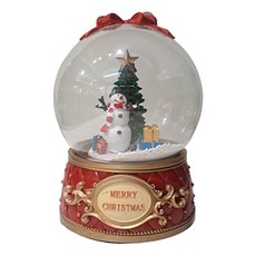 Marsh Marigold 聖誕節大尺寸紅色緞帶音樂盒 B, B, 20 x 20 x 29 cm