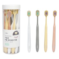 機能性雙層超細刷毛牙刷 4款 x 3入組