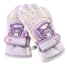 三麗鷗 兒童用 酷洛米 閃亮防寒手套 雙手穿戴組 NGHKG50203