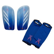 愛迪達 X LEG 護脛 + 護脛套 套組 IA0842, 1套, 極樂藍 + 白色 + 亮寶藍
