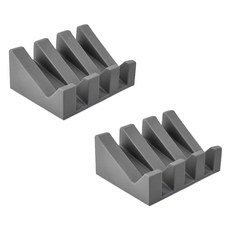 防滑矽膠馬卡龍色系香皂架, 灰色, 2個