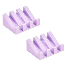 논슬립 실리콘 파스텔톤 비누받침, 퍼플, 2개