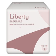 Liberty ORGANATURE Liberty 無縫穿戴衛生棉套, 4入, 大型, 1個