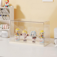 OYGYU 壓克力公仔展示櫃 平面 奶油黃, 1個