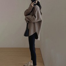 Goodif 女款長版不對稱剪裁針織衫