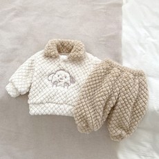 STARDOOR 幼兒可愛小狗柔軟上下衣套裝