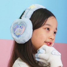윙하우스 산리오 아동용 하트 완구 접이식 방한용품 퍼 귀마개