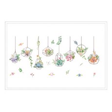 소니오 코지 와이드 다용도 창문 시트지, 02 플로럴