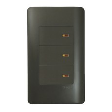 Schneider Electric 施耐德電機 ZENcelo系列 三切三路純平開關 鐵灰色, 1個