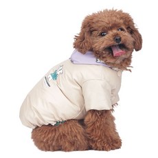 MONCHOUCHOU 狗狗雙面外套, 1個, 象牙白