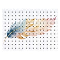 타공판닷컴 꿈의 깃털 UV 프린팅 타공판 800 x 1200 mm, 혼합색상, 1개