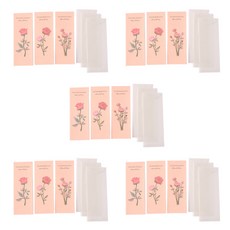 피어니스트 플라워 편지지 3종 세트, 02 장미, 5세트