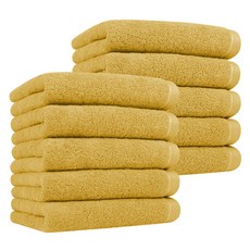 송월타월 프리즘 타월 170g 30수 면사, 옐로우, 10개