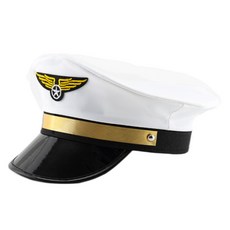 Black Tree 萬聖節亮點飛行空軍帽 角色扮演道具, 白色, 1個