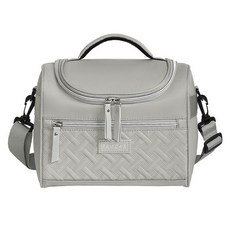 Ez2mk G13 簡約風格露營野餐外帶保溫保冷肩背包, 灰色, 8L